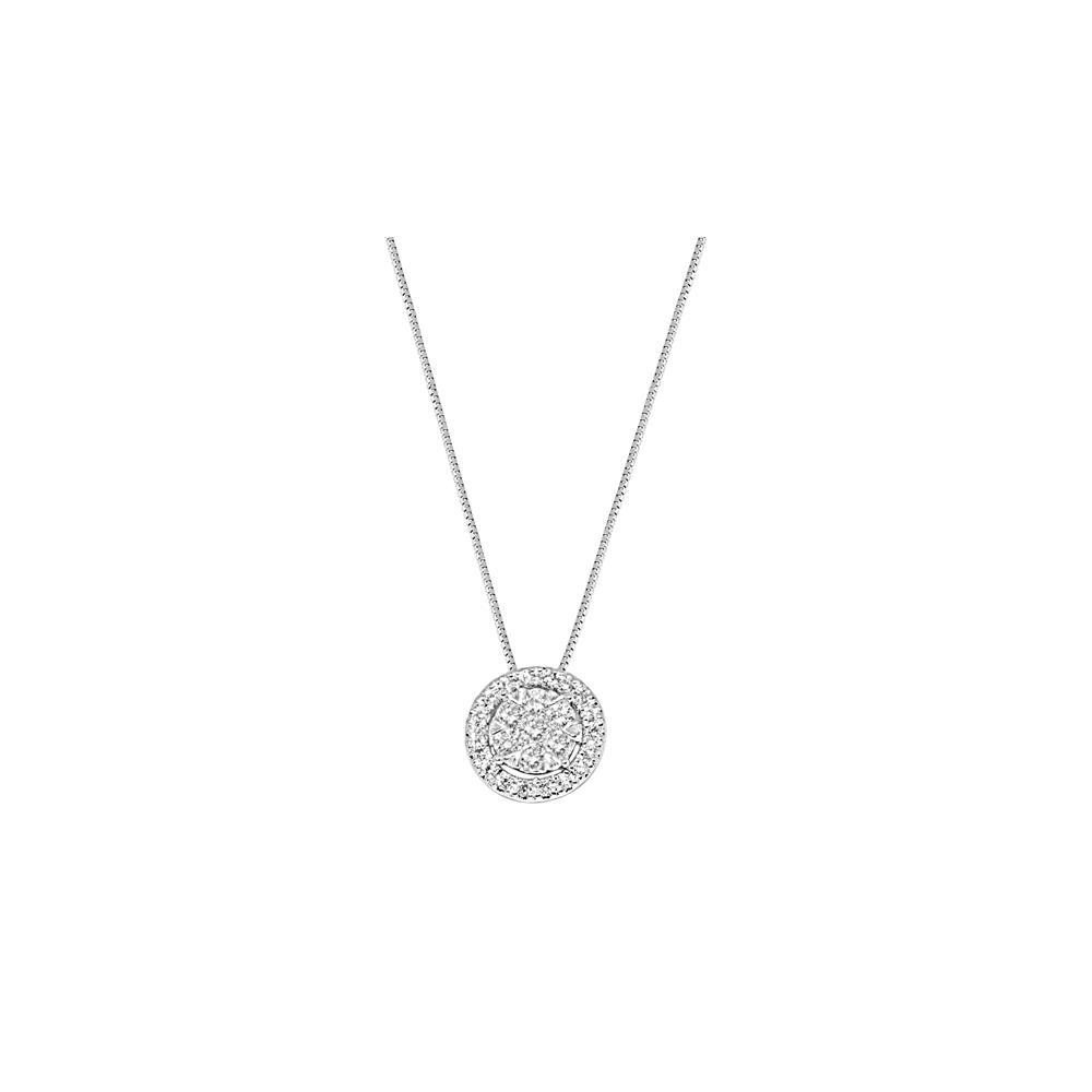 Invisible necklace with diamonds ct. 0.35 - ALFIERI & ST. JOHN - Luxury Zone
