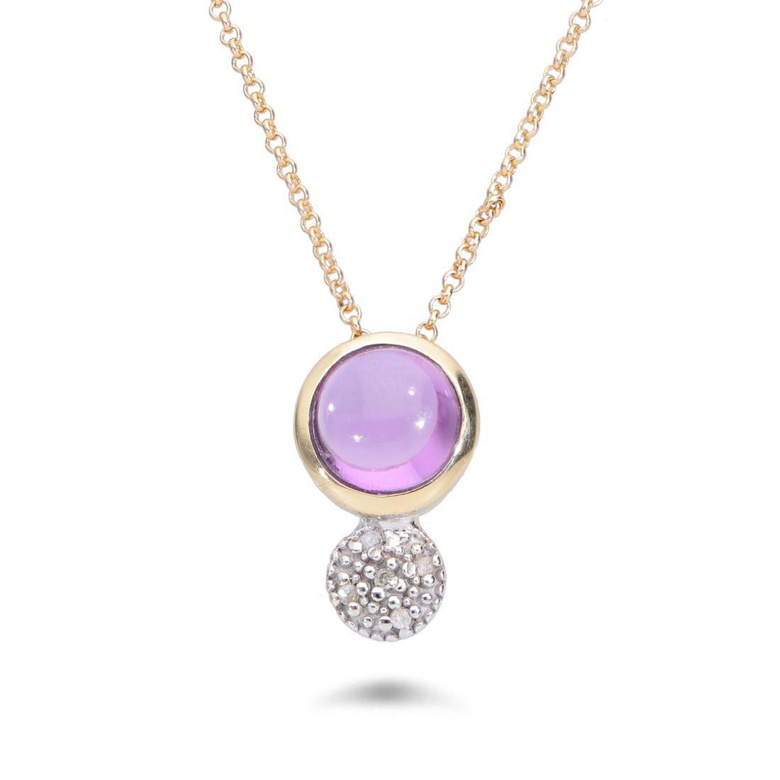 Collana in oro con quarzo rosa - ALFIERI & ST. JOHN - Luxury Zone