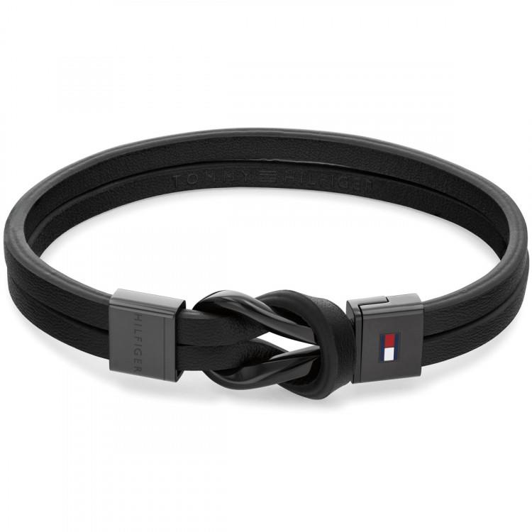 Tommy hilfiger men's hot sale leather bracelet