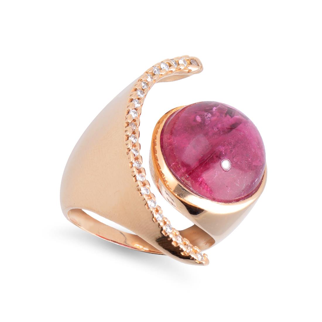 Anello tormalina clearance rosa