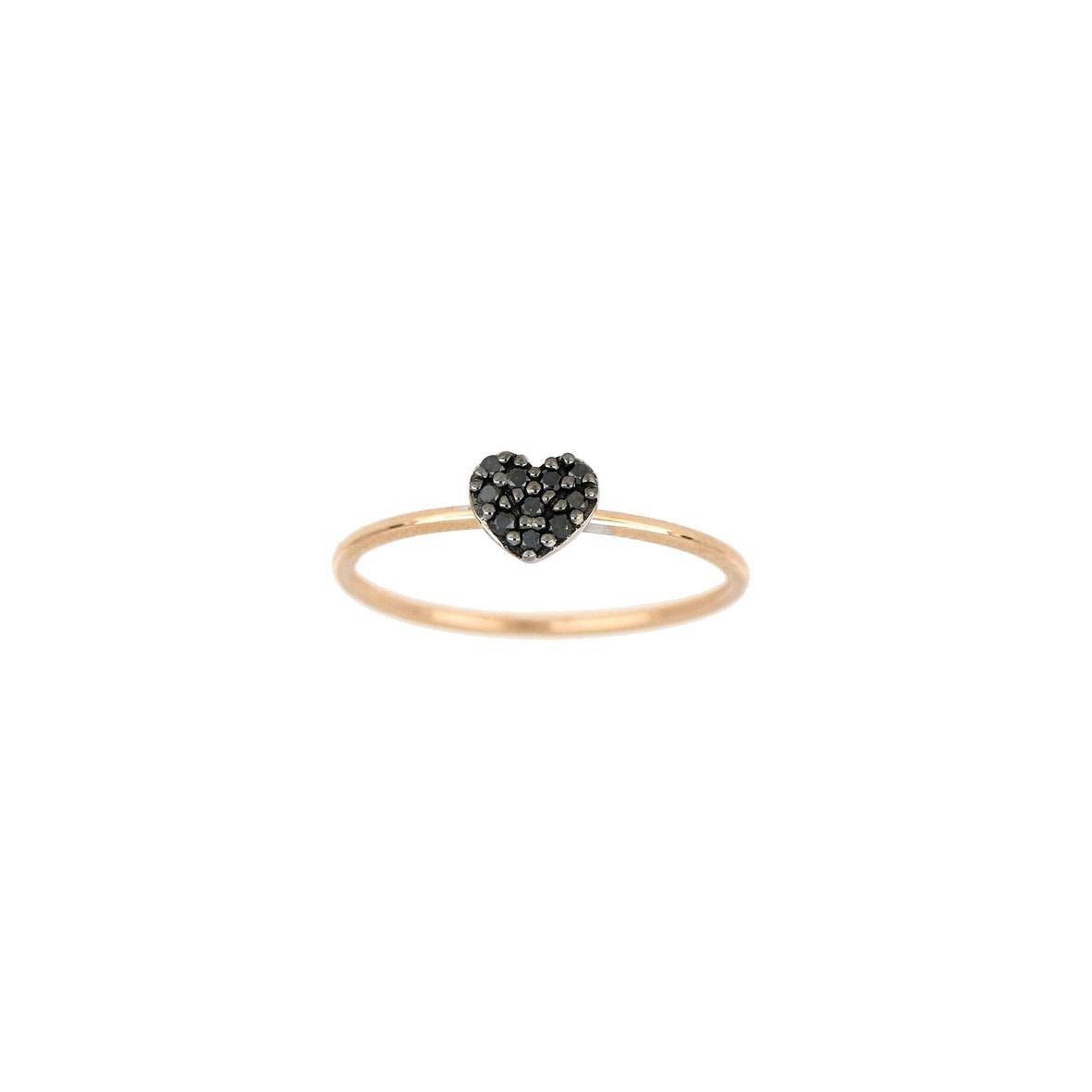 Anillo oro rosa online diamante negro